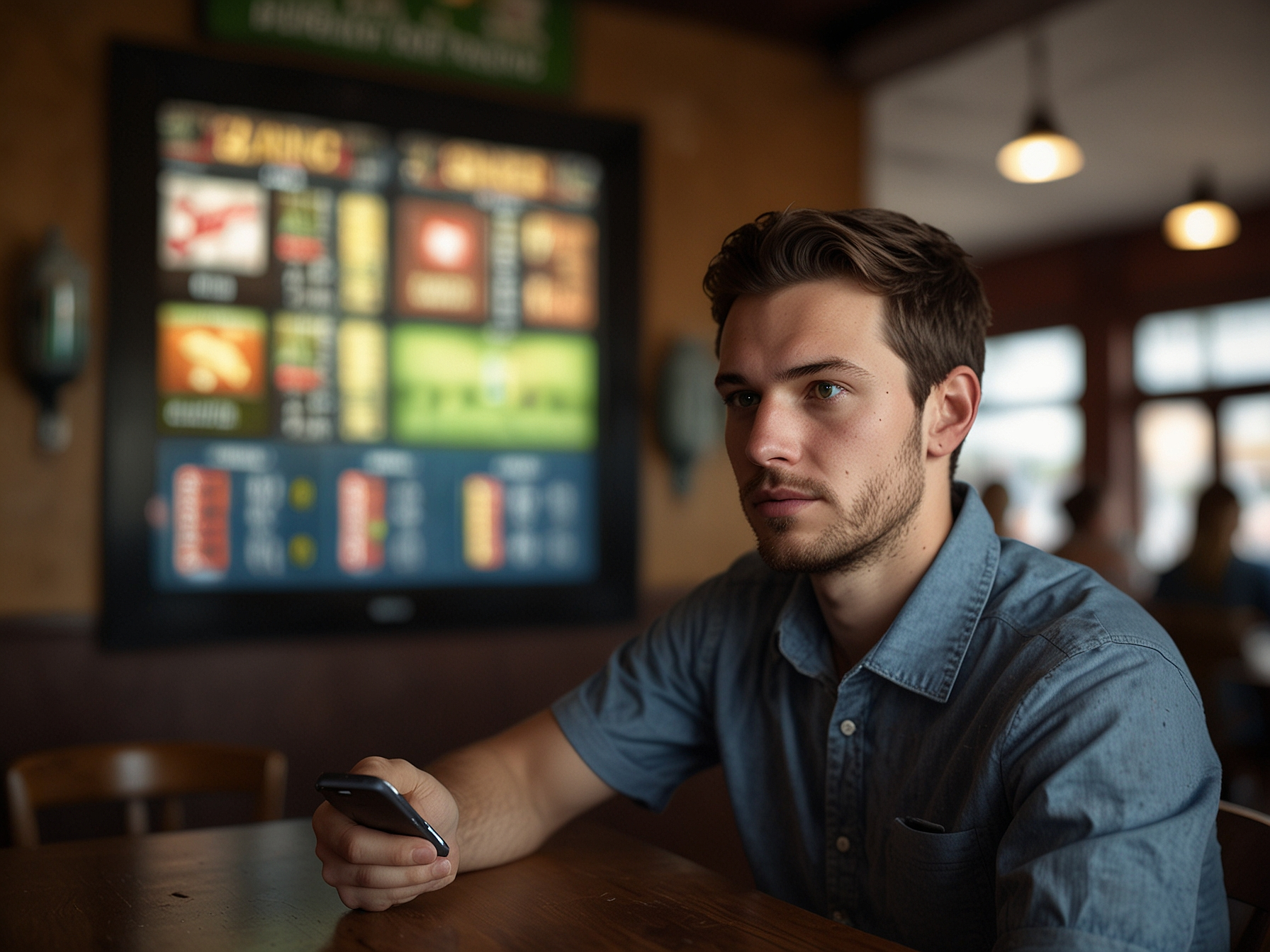 Mobile betting on phone